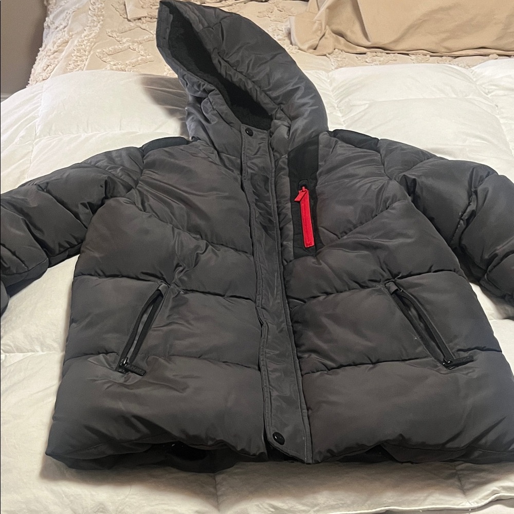 DKNY Black Sherpa with White Logo Patch